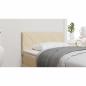 Preview: LED Kopfteil Rautenmuster Creme 100 cm Stoff