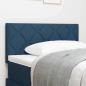 Preview: ARDEBO.de - Blaues LED Kopfteil Rautenmuster Blau 100 cm Stoff