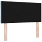 Preview: Blaues LED Kopfteil Rautenmuster Blau 100 cm Stoff