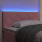 Preview: LED Kopfteil Diamantblockdesign Rosa 100 cm Samt