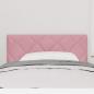 Preview: LED Kopfteil Diamantblockdesign Rosa 100 cm Samt