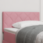 Preview: LED Kopfteil Diamantblockdesign Rosa 100 cm Samt