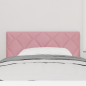 Preview: LED Kopfteil Diamantblockdesign Rosa 100 cm Samt