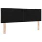 Preview: LED Kopfteil Rautenmuster Dunkelbraun 144 cm Stoff