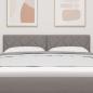 Preview: LED Kopfteil Rautenmuster Taupe 144 cm Stoff