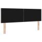 Preview: LED Kopfteil Rautenmuster Taupe 144 cm Stoff