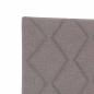 Preview: LED Kopfteil Rautenmuster Taupe 144 cm Stoff