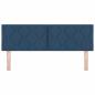Preview: LED Kopfteil Rautenmuster Blau 144 cm Stoff