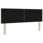 Preview: LED Kopfteil Rautenmuster Hellgrau 160 cm Stoff