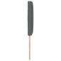 Preview: LED Kopfteil Rautenmuster Dunkelgrau 160 cm Stoff