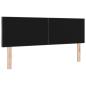 Preview: LED Kopfteil Rautenmuster Dunkelgrau 160 cm Stoff