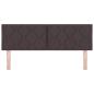 Preview: LED Kopfteil Rautenmuster Dunkelbraun 160 cm Stoff