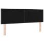 Preview: LED Kopfteil Diamantblock Design Dunkelgrau 160 cm Samt