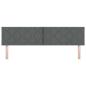 Preview: LED Kopfteil Rautenmuster Dunkelgrau 180 cm Stoff