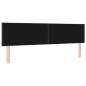 Preview: LED Kopfteil Rautenmuster Dunkelgrau 180 cm Stoff