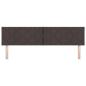 Preview: LED Kopfteil Rautenmuster Dunkelbraun 180 cm Stoff