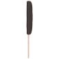 Preview: LED Kopfteil Rautenmuster Dunkelbraun 180 cm Stoff