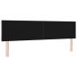 Preview: LED Kopfteil Rautenmuster Dunkelbraun 180 cm Stoff