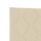 Preview: LED Kopfteil Rautenmuster Creme 180 cm Stoff