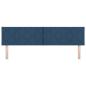 Preview: LED Kopfteil Rautenmuster Blau 180 cm Stoff