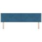 Preview: LED Kopfteil Diamantblöcke Design Dunkelblau 180 cm Velvet