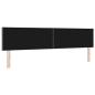 Preview: LED Kopfteil Rautenmuster Hellgrau 200 cm Stoff