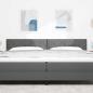 Preview: LED Kopfteil Rautenmuster Dunkelgrau 200 cm Stoff