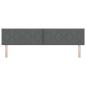 Preview: LED Kopfteil Rautenmuster Dunkelgrau 200 cm Stoff