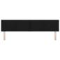 Preview: LED Kopfteil Rautenmuster Schwarz 200 cm Stoff