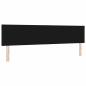 Preview: LED Kopfteil Rautenmuster Schwarz 200 cm Stoff