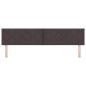 Preview: LED Kopfteil Rautenmuster Dunkelbraun 200 cm Stoff