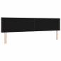 Preview: LED Kopfteil Braun 200 cm Stoff