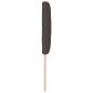Preview: LED Kopfteil Braun 200 cm Stoff