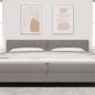 Preview: LED Kopfteil Rautenmuster Taupe 200 cm Stoff