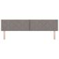 Preview: LED Kopfteil Rautenmuster Taupe 200 cm Stoff