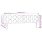 Preview: LED Kopfteil Rautenmuster Taupe 200 cm Stoff