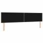 Preview: LED Kopfteil Rautenmuster Creme 200 cm Stoff
