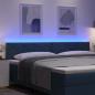 Preview: LED Kopfteil Rautenmuster Blau 200 cm Stoff
