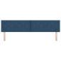 Preview: LED Kopfteil Rautenmuster Blau 200 cm Stoff