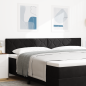 Preview: LED Kopfteil Diamantblöcke Design Schwarz 200 cm Samt