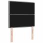 Preview: LED Kopfteil Linien-Design Hellgrau 80 cm Stoff
