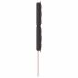 Preview: LED Kopfteil Linien-Design Dunkelbraun 80 cm Stoff