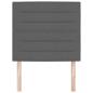 Preview: LED Kopfteil Linien-Design Dunkelgrau 100 cm Stoff