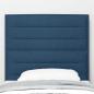 Preview: LED Kopfteil Linien-Design Blau 100 cm Stoff