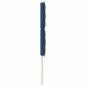 Preview: LED Kopfteil Linien-Design Blau 100 cm Stoff