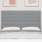 Preview: LED Kopfteil Linien-Design Hellgrau 72 cm Stoff