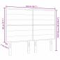 Preview: LED Kopfteil Linien-Design Hellgrau 72 cm Stoff