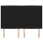 Preview: LED Kopfteil Linien-Design Schwarz 72 cm Stoff