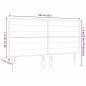 Preview: LED Kopfteil Linien-Design Hellgrau 80 cm Stoff
