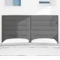 Preview: LED Kopfteil Linien-Design Dunkelgrau 80 cm Stoff